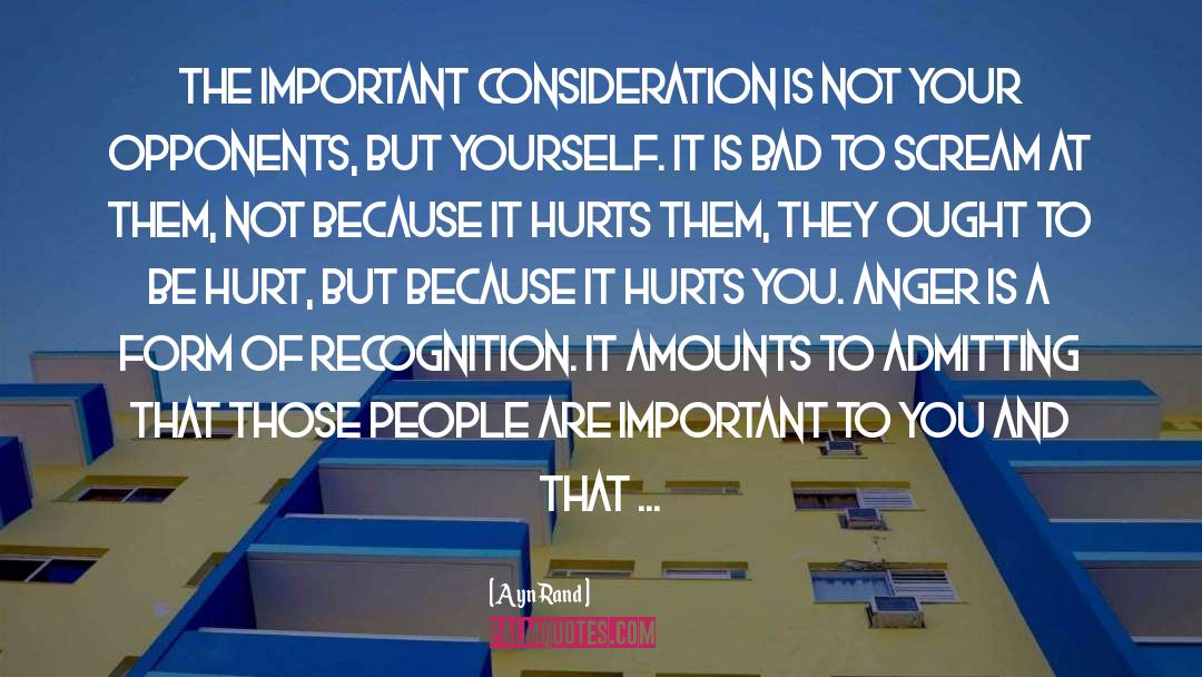 Consideration quotes by Ayn Rand
