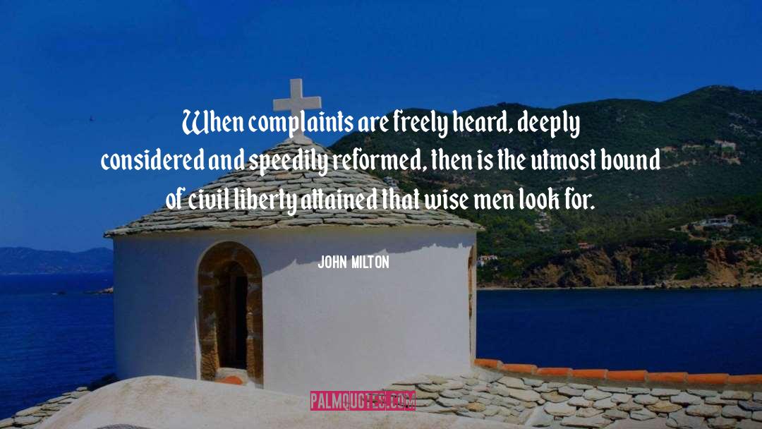 Considered quotes by John Milton