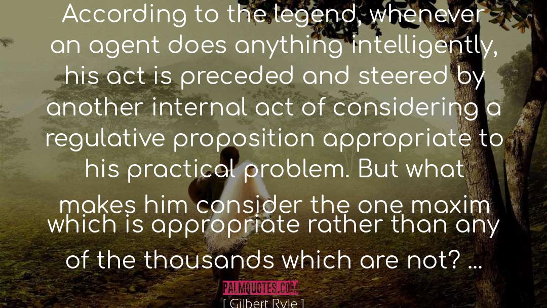 Considering quotes by Gilbert Ryle