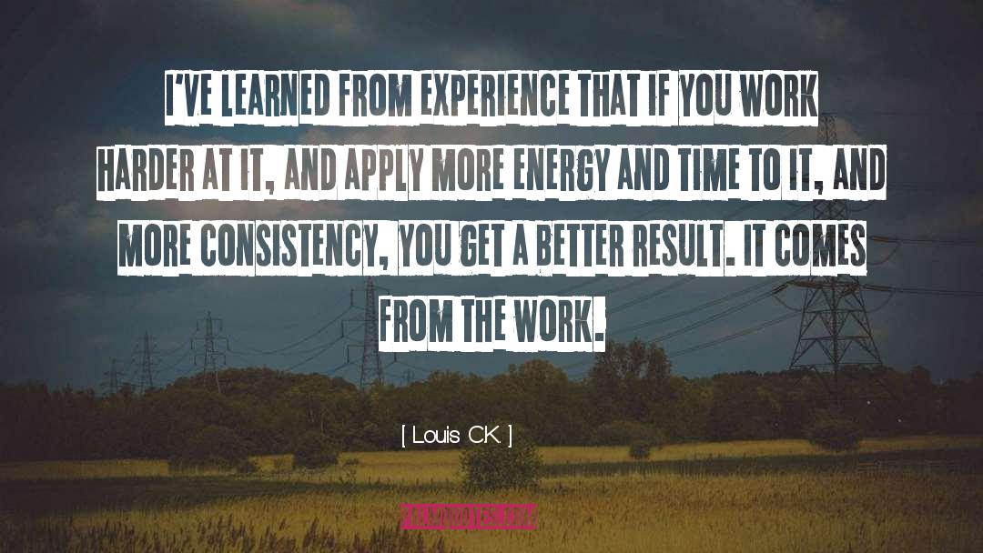 Consistency quotes by Louis C.K.