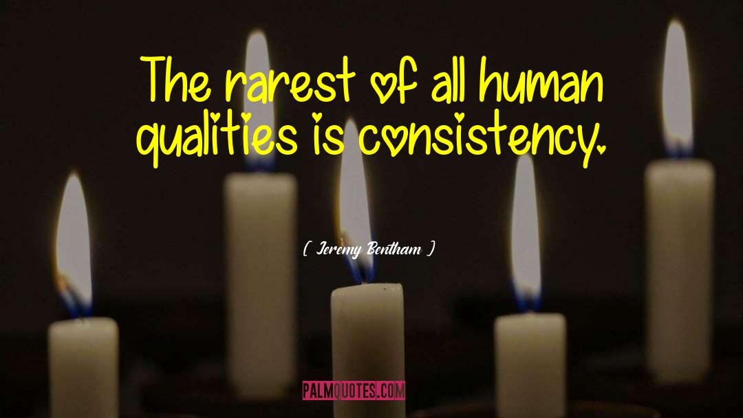 Consistency quotes by Jeremy Bentham