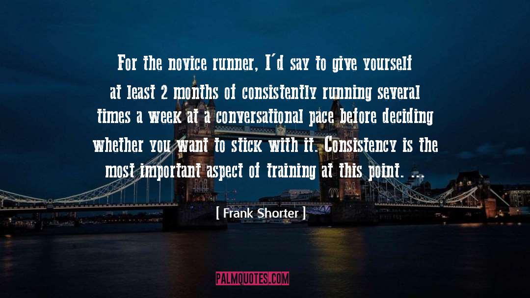 Consistency Sports quotes by Frank Shorter