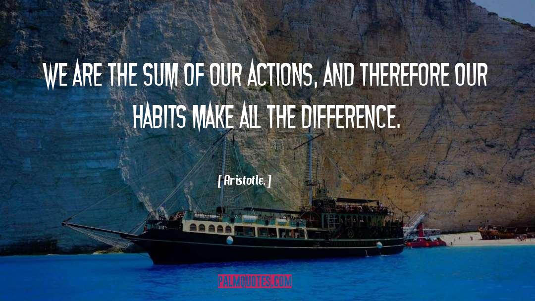 Consistent Actions quotes by Aristotle.