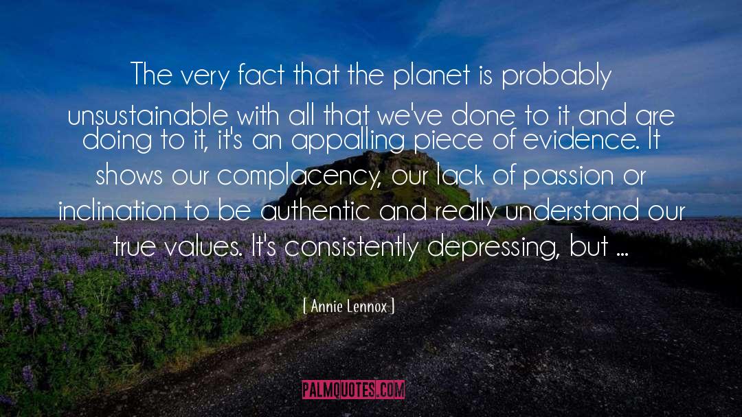 Consistently quotes by Annie Lennox