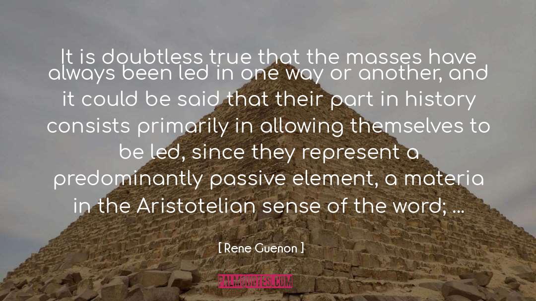 Consists quotes by Rene Guenon