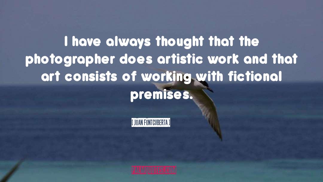 Consists quotes by Joan Fontcuberta