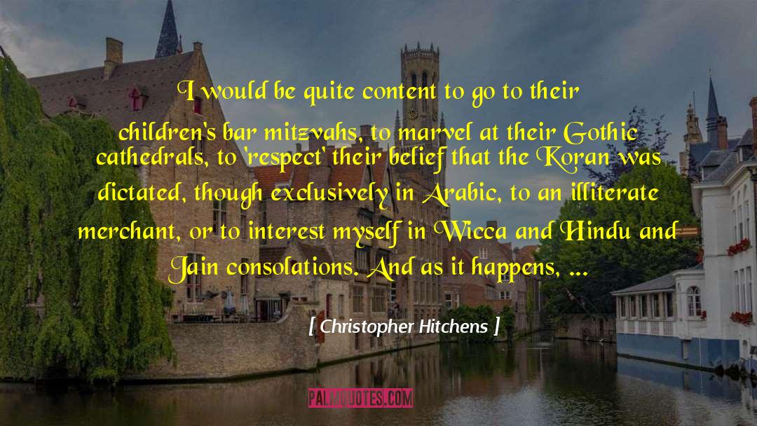 Consolations quotes by Christopher Hitchens