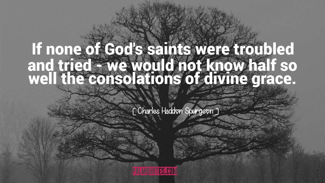 Consolations quotes by Charles Haddon Spurgeon
