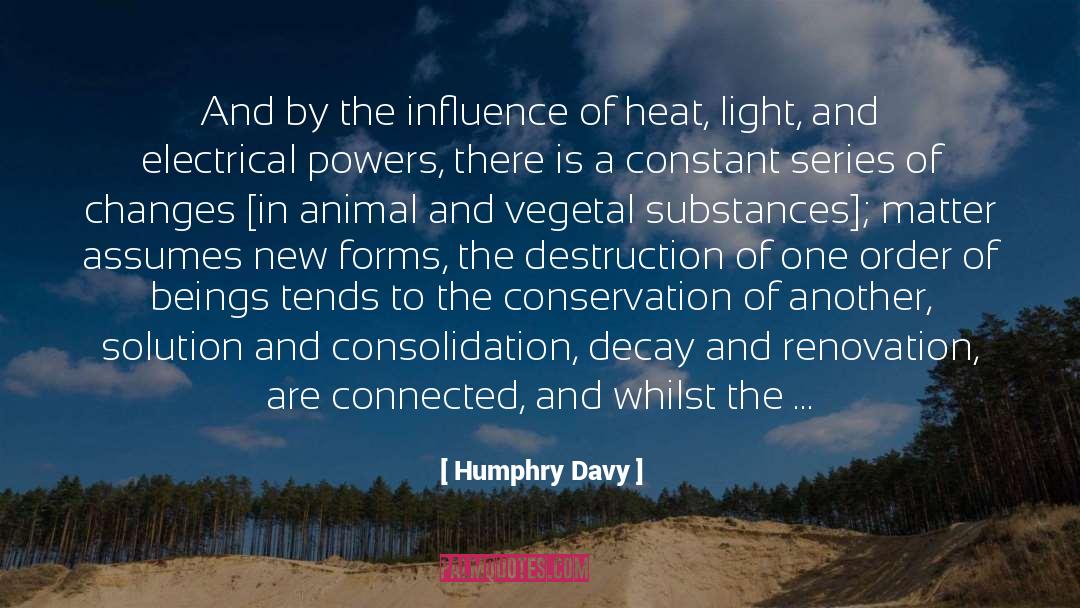 Consolidation quotes by Humphry Davy