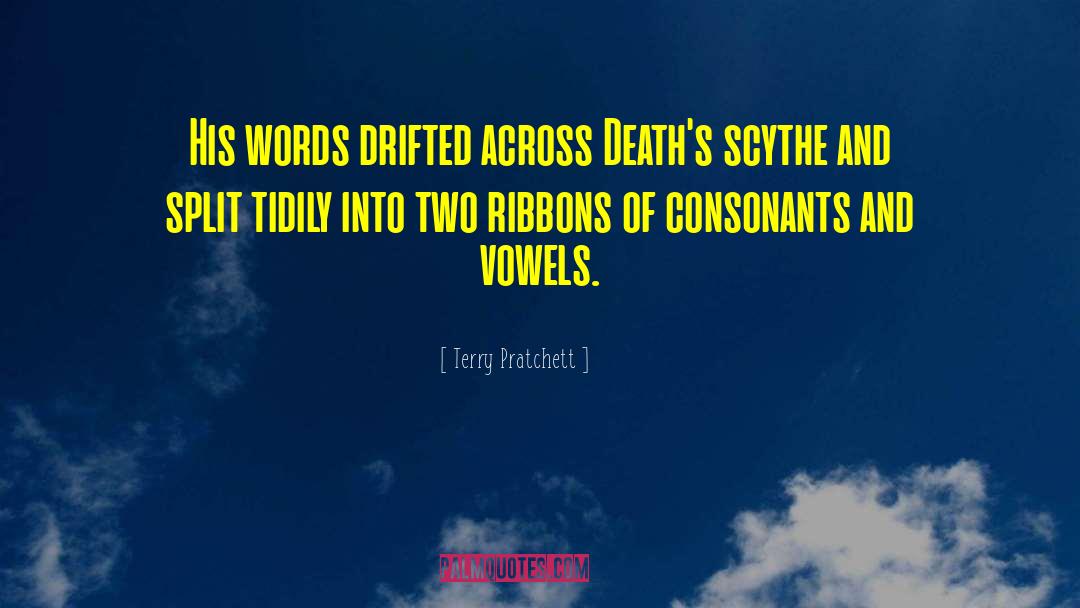 Consonants quotes by Terry Pratchett