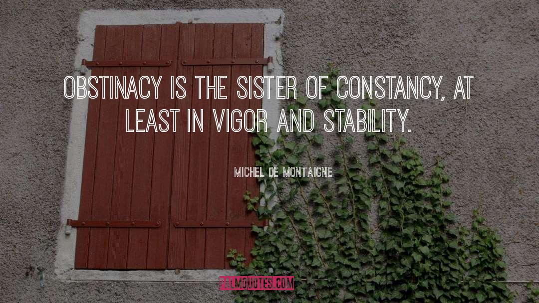 Constancy quotes by Michel De Montaigne