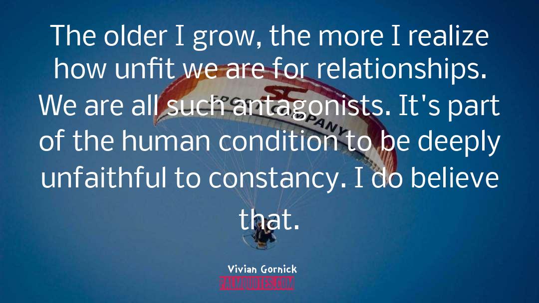 Constancy quotes by Vivian Gornick