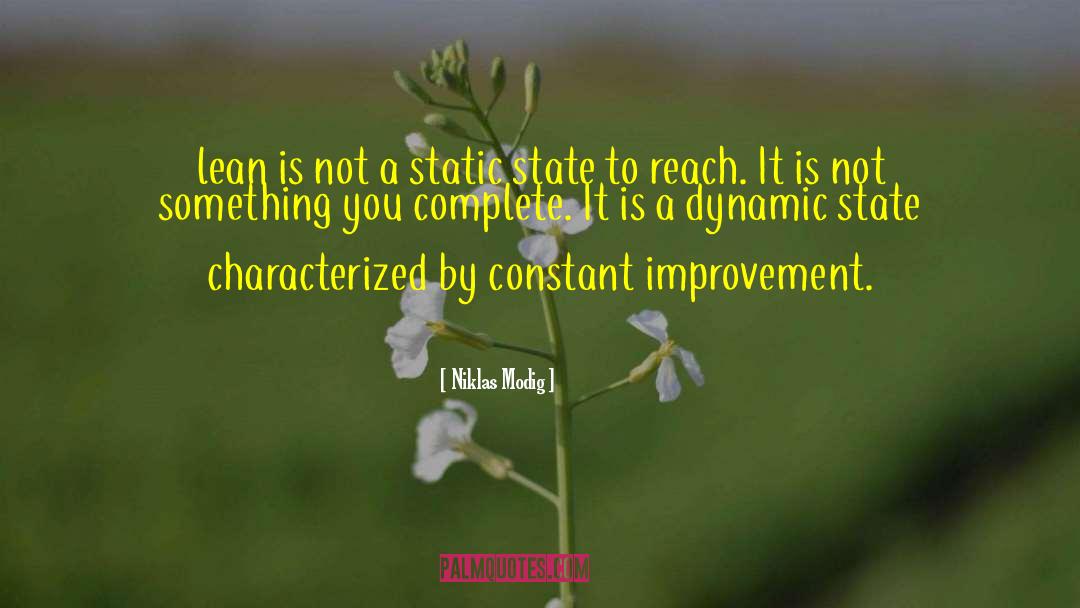 Constant Improvement quotes by Niklas Modig