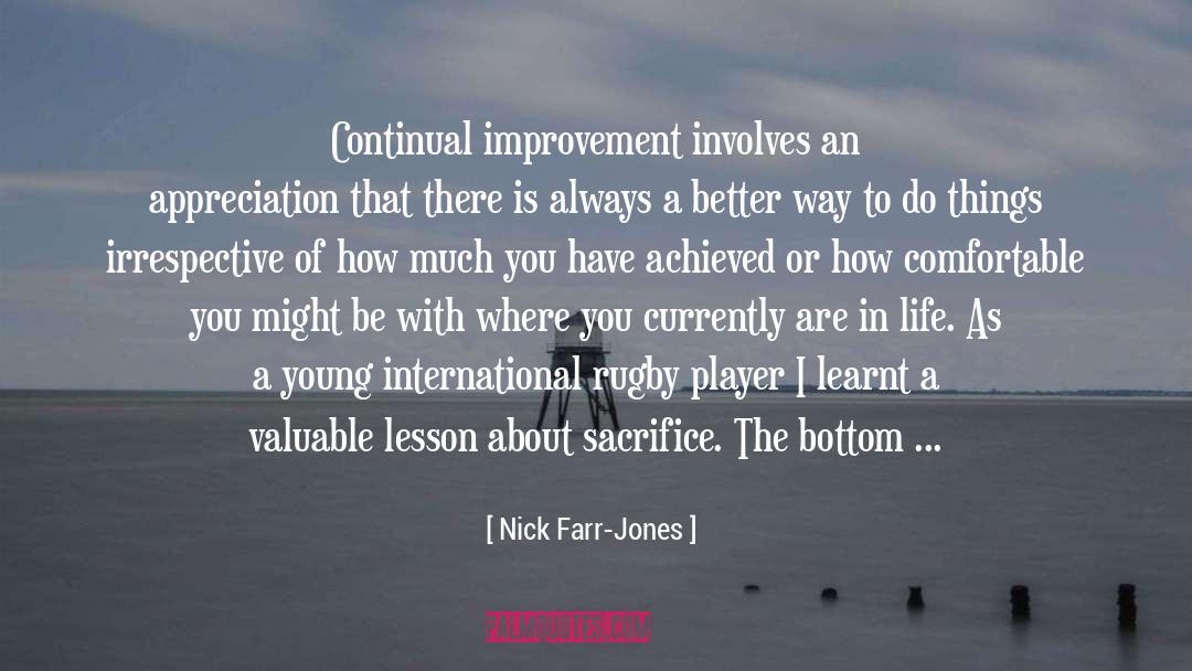 Constant Improvement quotes by Nick Farr-Jones