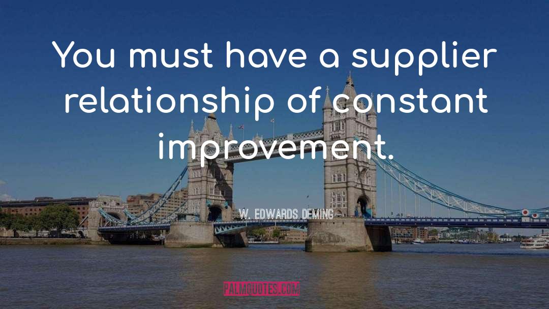 Constant Improvement quotes by W. Edwards Deming