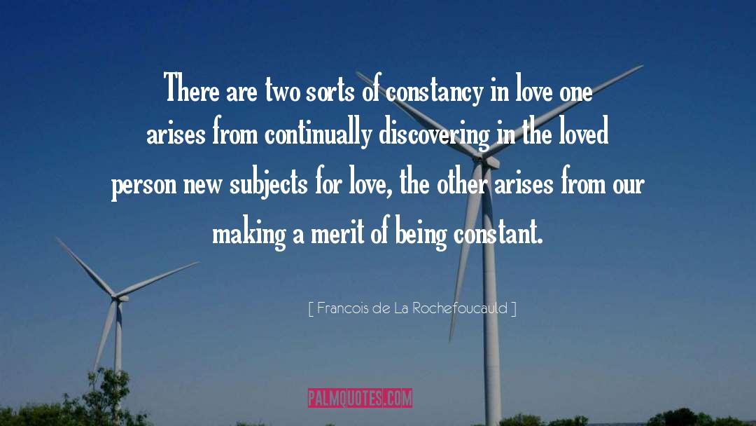 Constant Love quotes by Francois De La Rochefoucauld