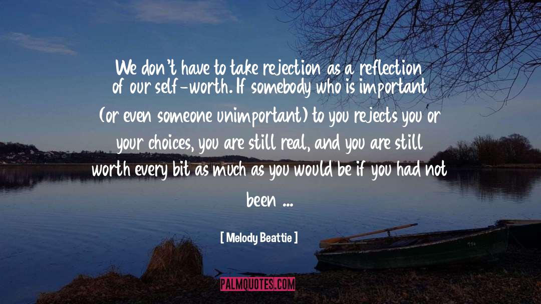 Constant Rejection quotes by Melody Beattie