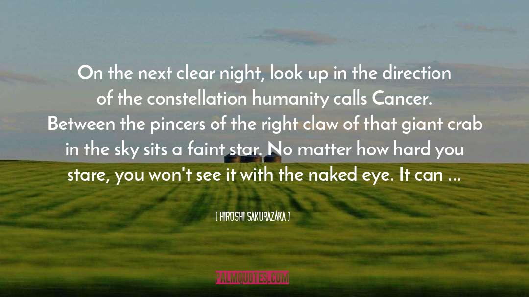 Constellation quotes by Hiroshi Sakurazaka