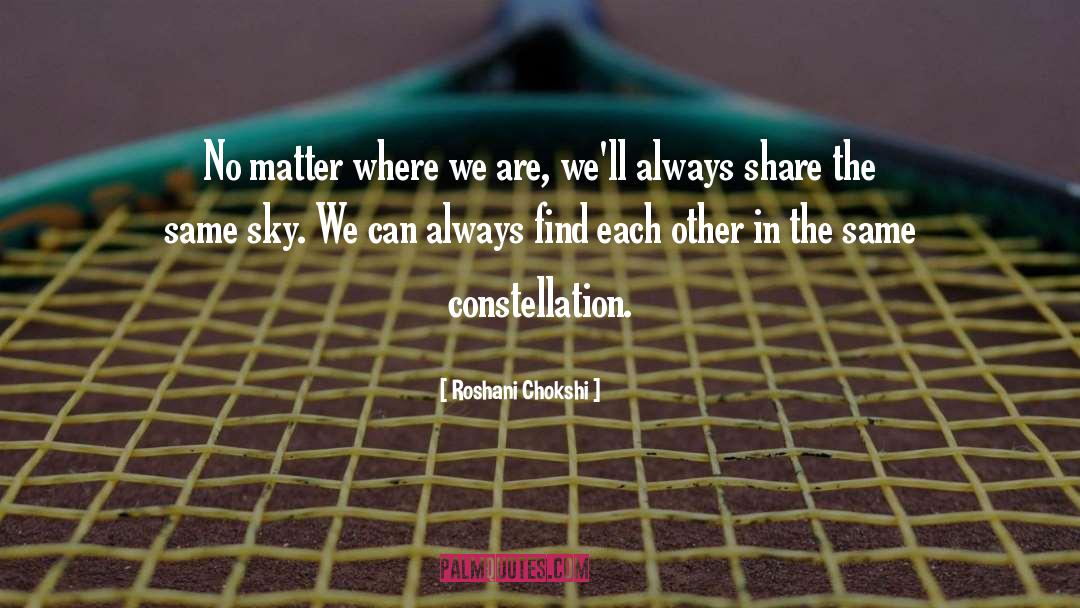 Constellation quotes by Roshani Chokshi