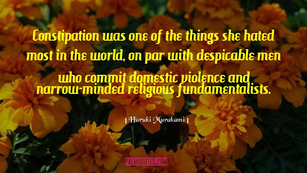 Constipation quotes by Haruki Murakami