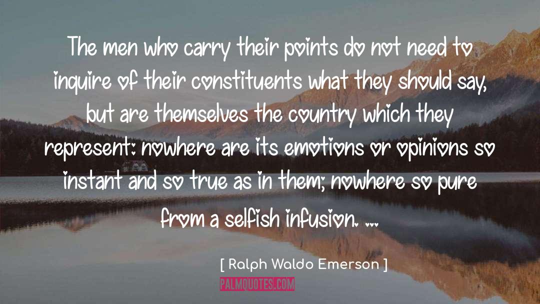 Constituents quotes by Ralph Waldo Emerson