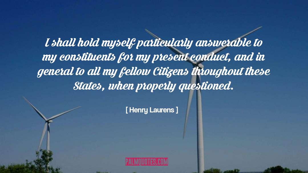 Constituents quotes by Henry Laurens