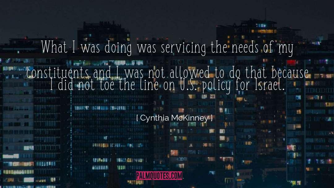 Constituents quotes by Cynthia McKinney