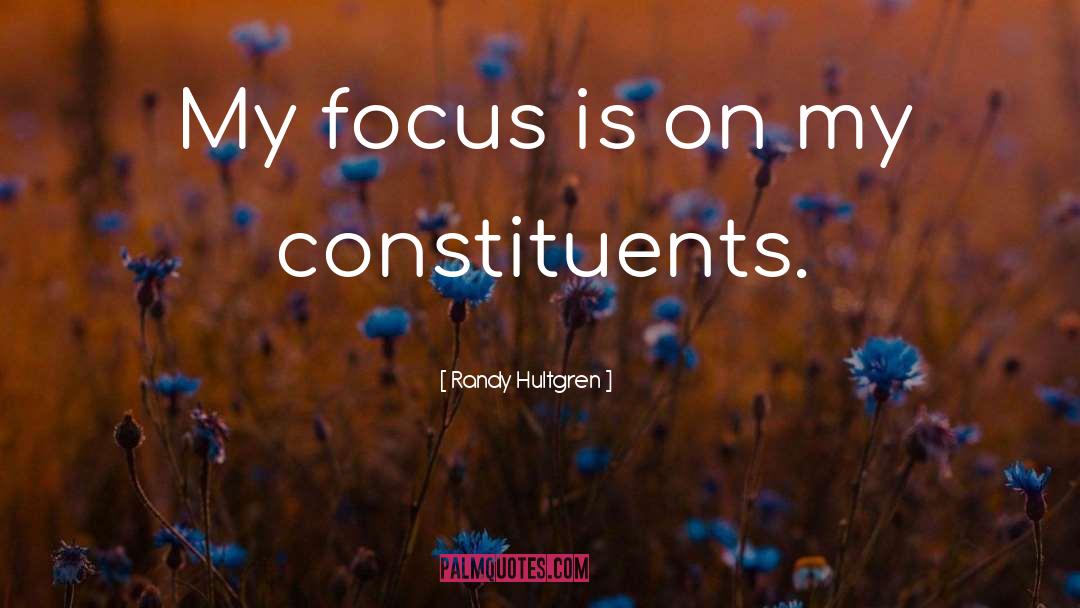 Constituents quotes by Randy Hultgren