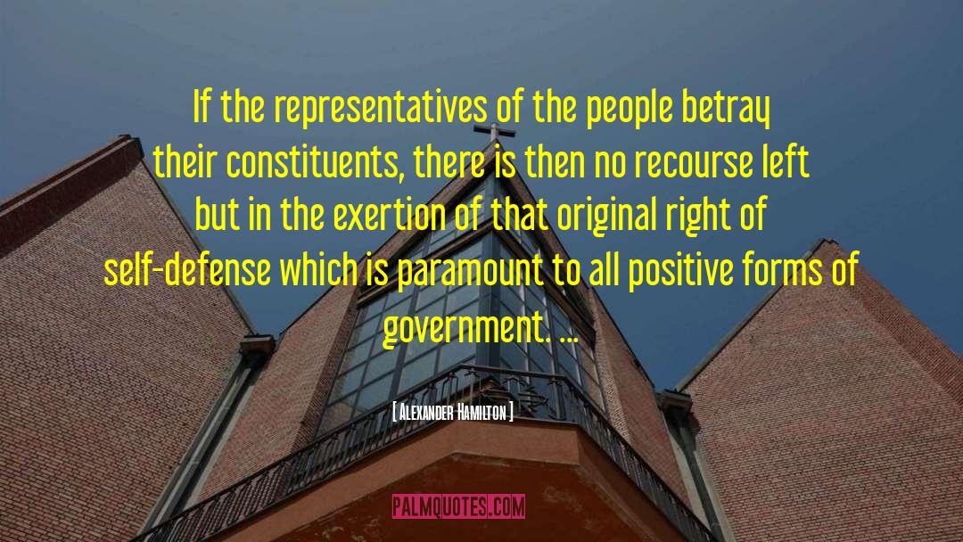 Constituents quotes by Alexander Hamilton