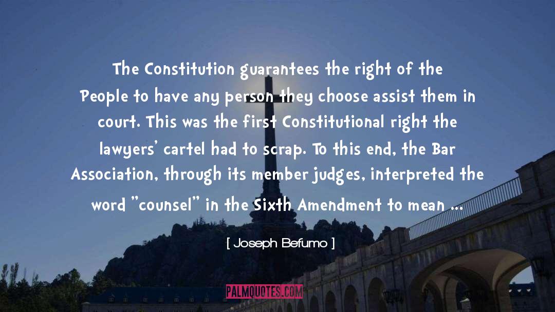 Constitution quotes by Joseph Befumo