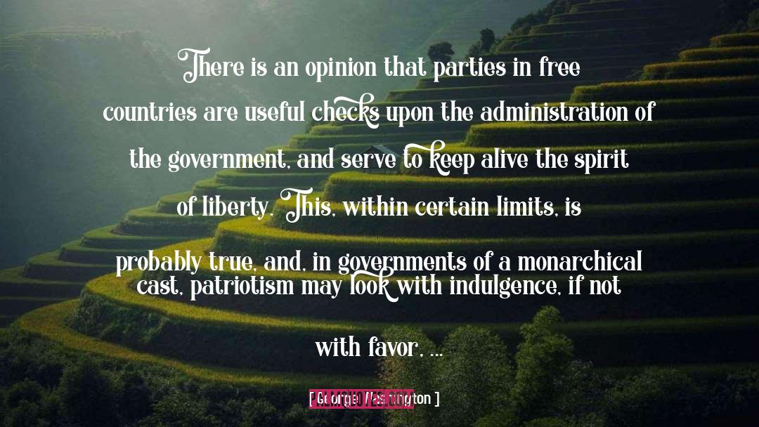 Constitutional Government quotes by George Washington