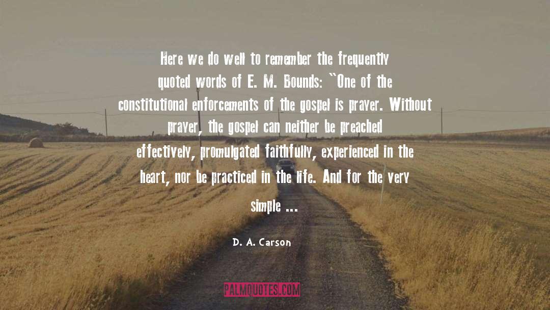 Constitutional quotes by D. A. Carson