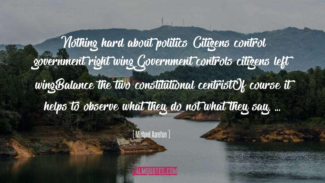 Constitutional quotes by Michael Aaretun