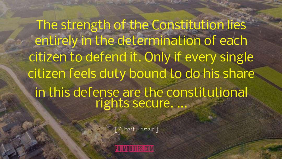 Constitutional Rights quotes by Albert Einstein