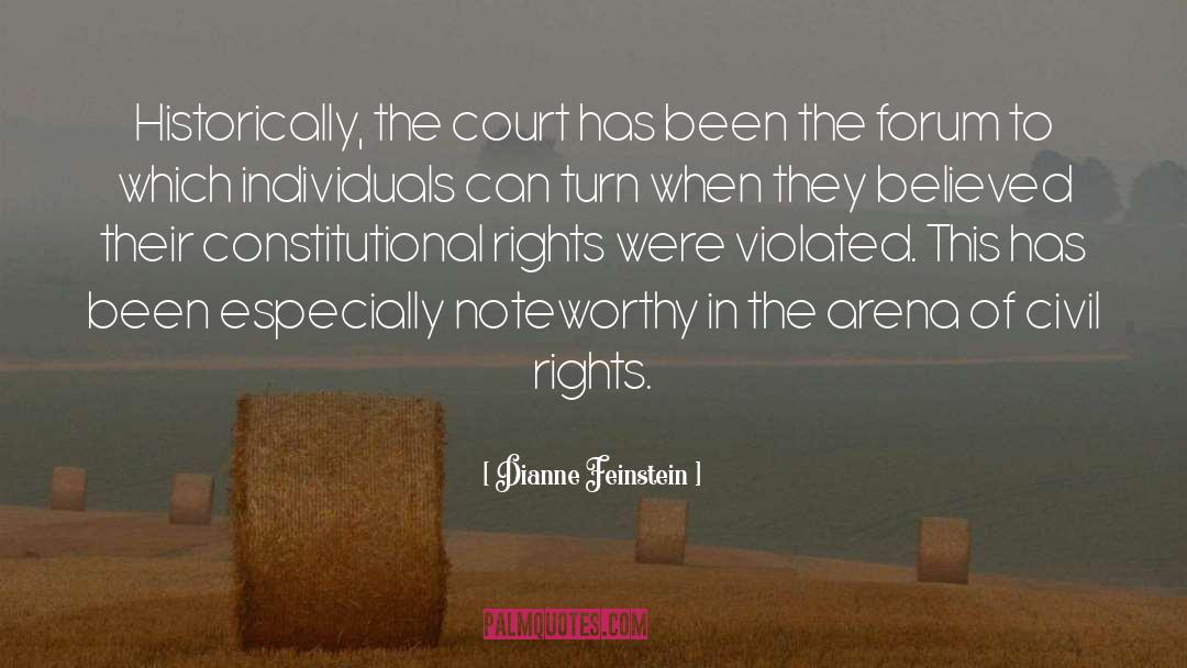 Constitutional Rights quotes by Dianne Feinstein