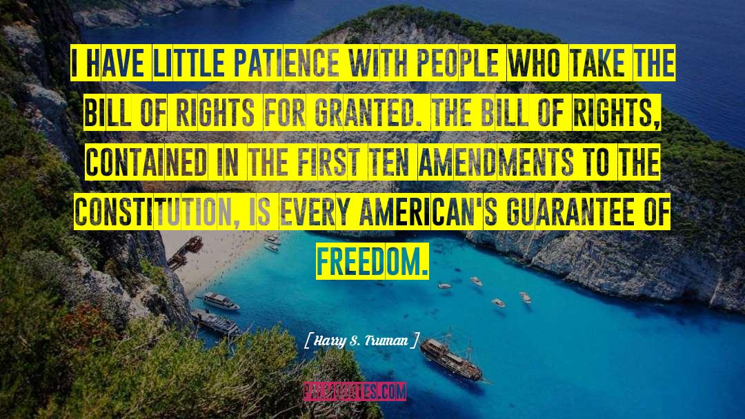 Constitutional Rights quotes by Harry S. Truman