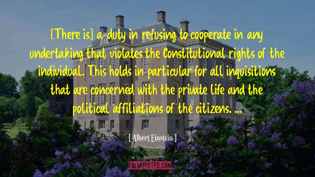 Constitutional Rights quotes by Albert Einstein