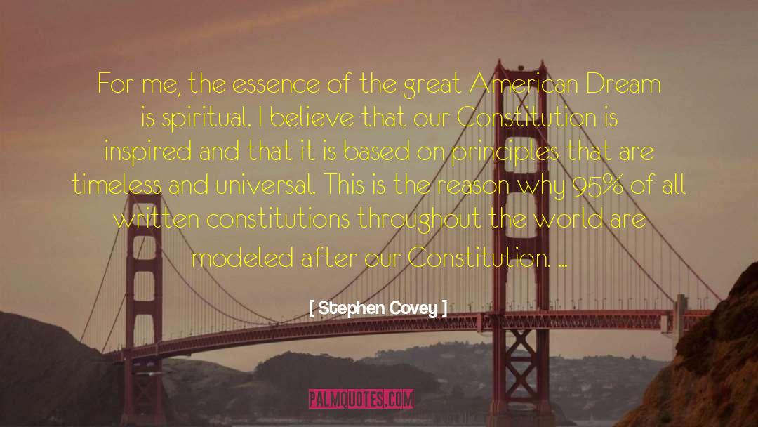 Constitutions quotes by Stephen Covey