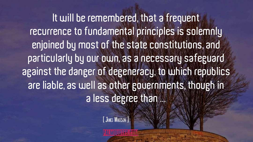 Constitutions quotes by James Madison