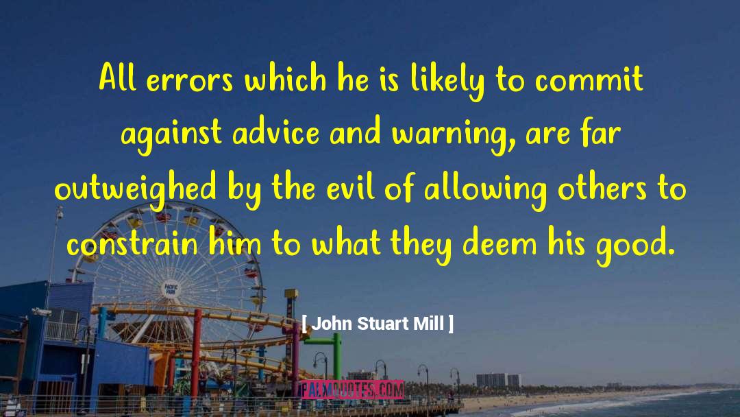 Constrain quotes by John Stuart Mill