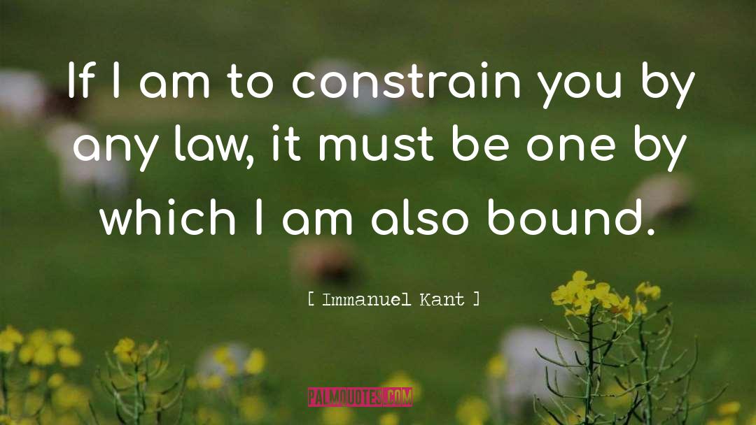 Constrain quotes by Immanuel Kant