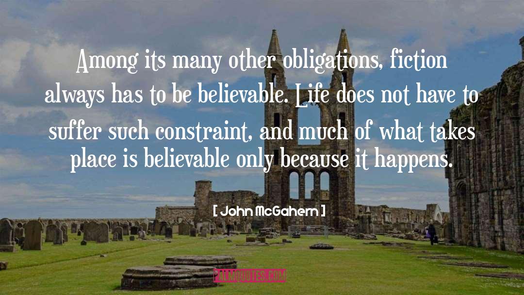 Constraint quotes by John McGahern