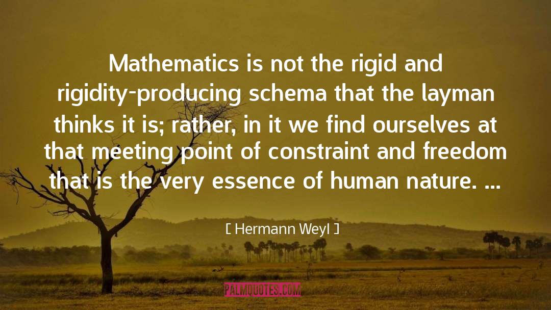 Constraint quotes by Hermann Weyl