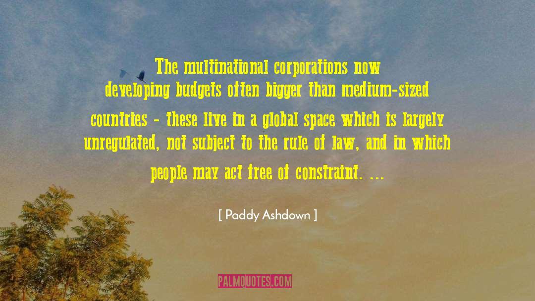 Constraint quotes by Paddy Ashdown