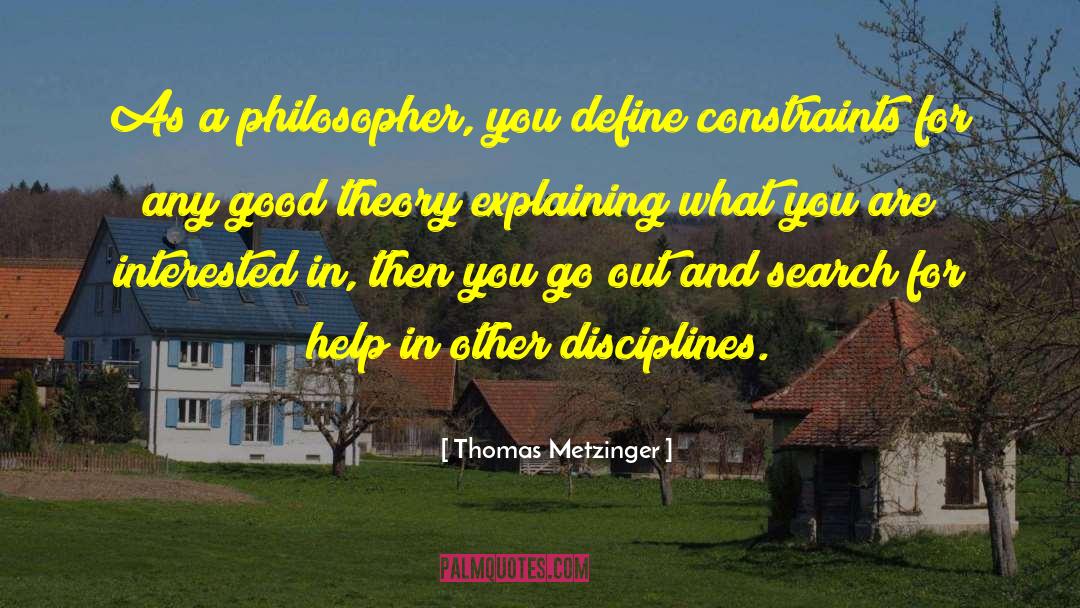 Constraints quotes by Thomas Metzinger
