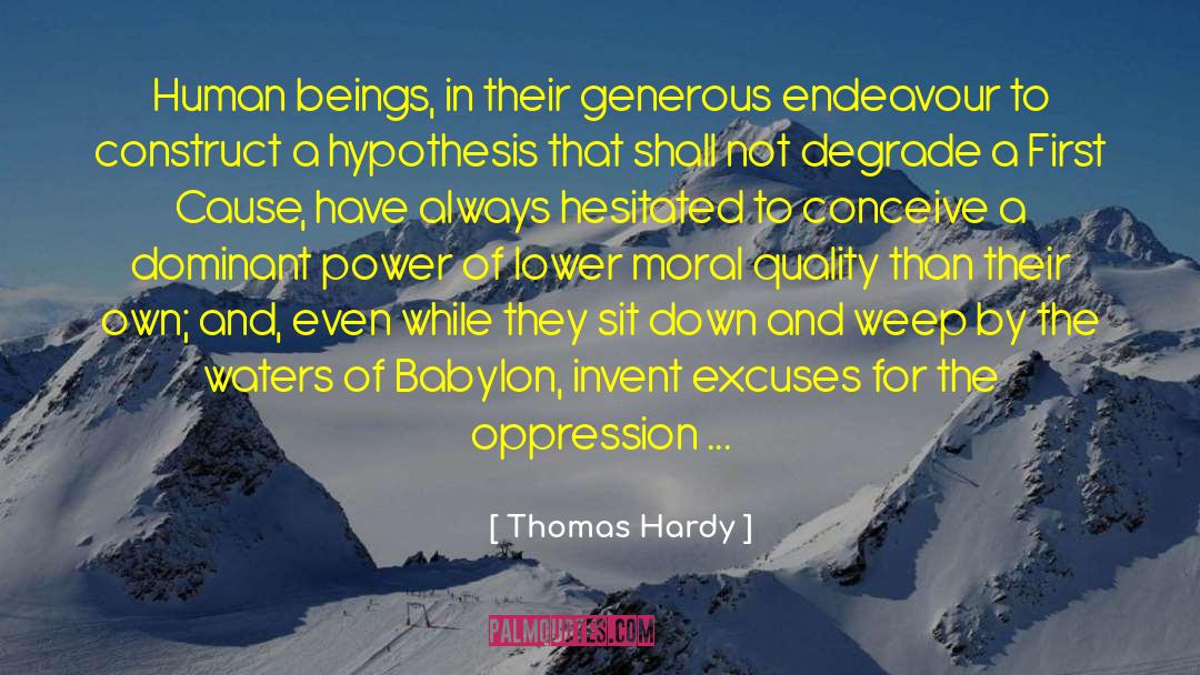 Construct quotes by Thomas Hardy