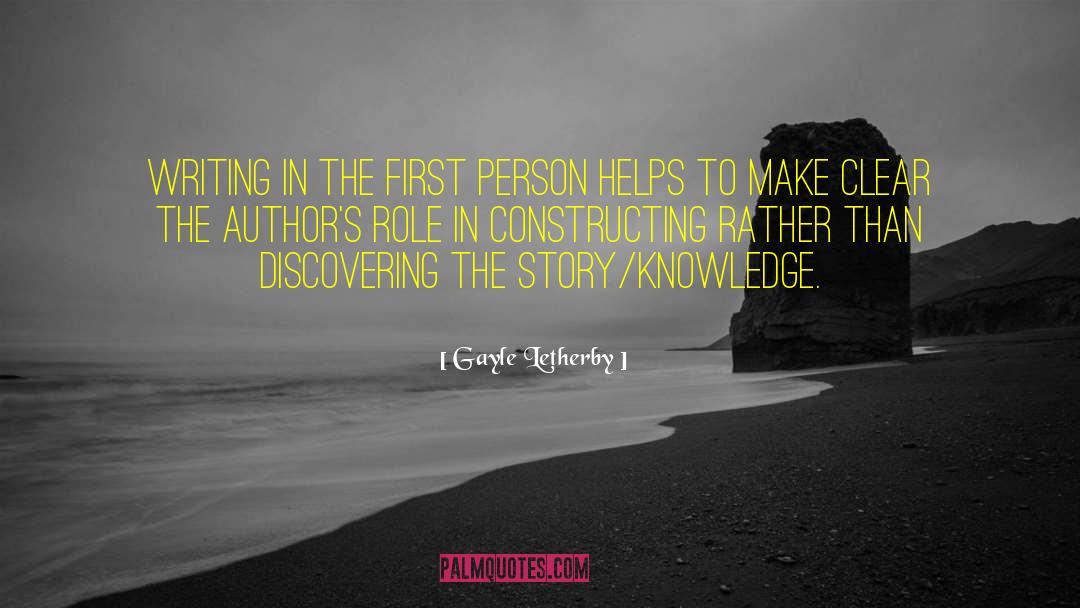 Constructing Knowledge quotes by Gayle Letherby