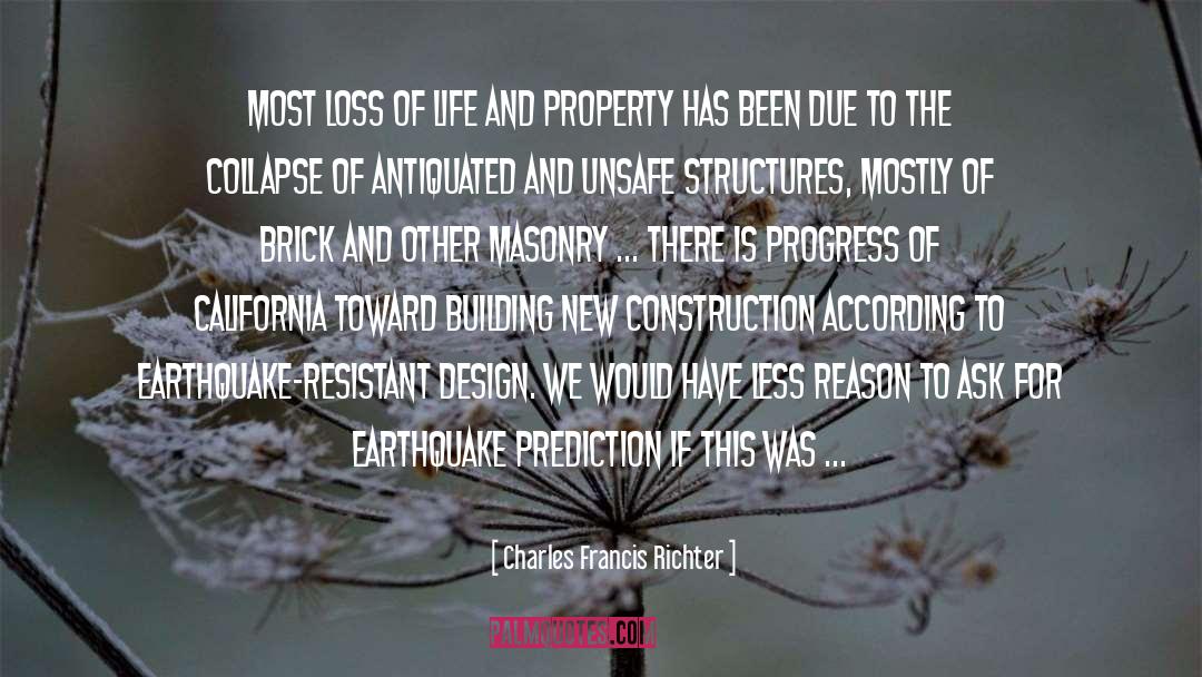 Construction quotes by Charles Francis Richter