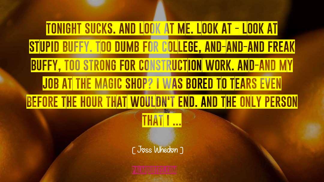 Construction Work quotes by Joss Whedon