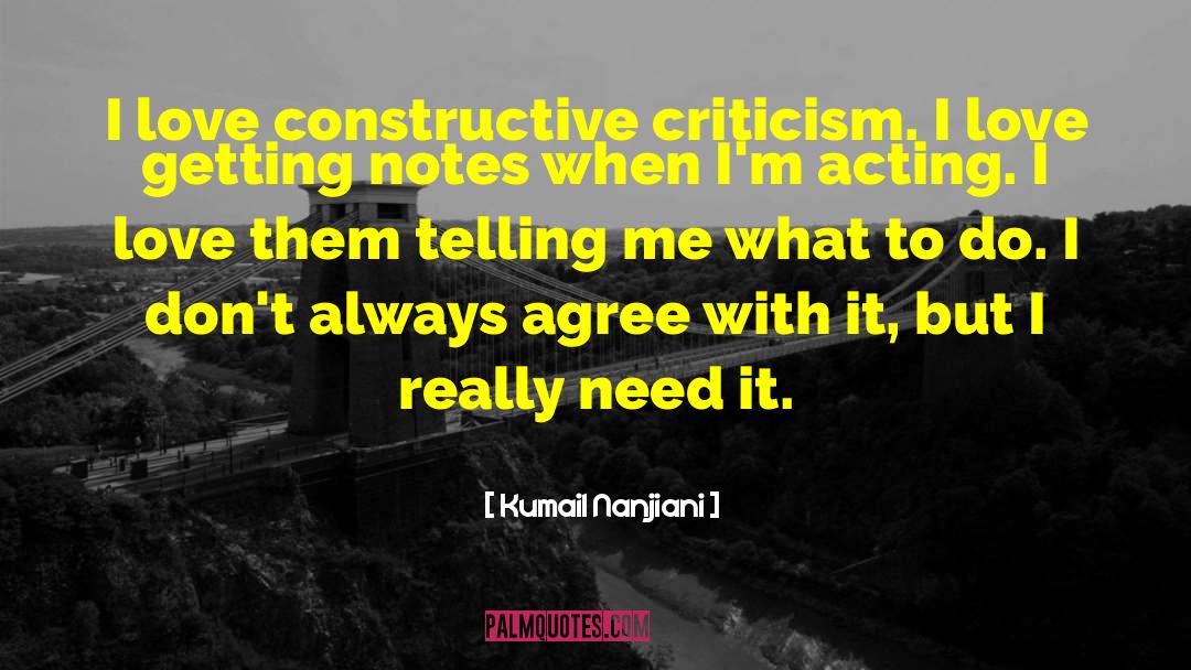 Constructive Criticism quotes by Kumail Nanjiani